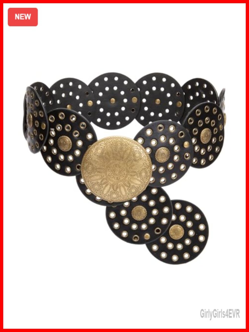 Women's Western Floral Embossed PU Leather Belt with Silver Buckle